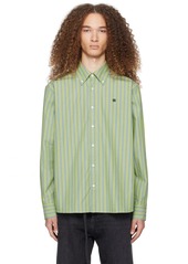 Acne Studios Green Button-Up Shirt