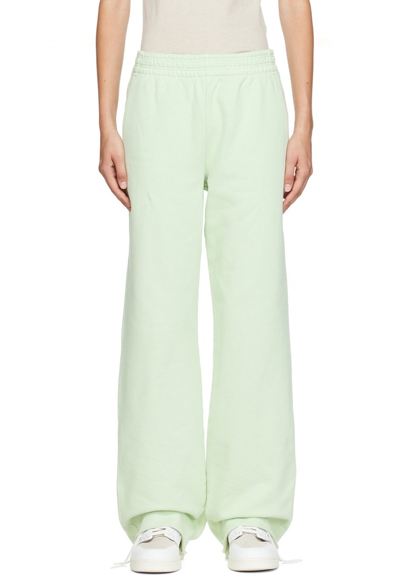 Acne Studios Green Flared Lounge Pants