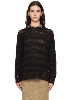 Acne Studios Grey Distressed Sweater