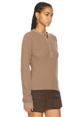 Acne Studios Henley Long Sleeve Top