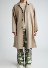 Acne Studios Houndstooth Wool Belted Coat