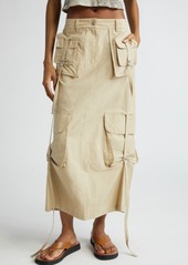 Acne Studios Ilanta Cotton Blend Cargo Skirt