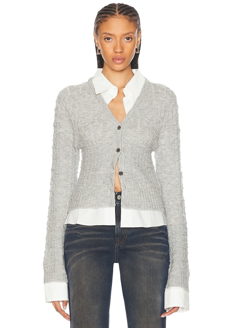 Acne Studios Kaite Krinkle Cardigan