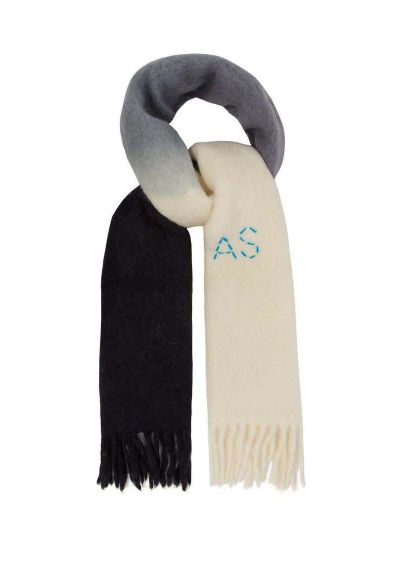 Bruise Trampling Inspiration Acne Studios Acne Studios Kelow Dye tri-colour fringed scarf | Misc  Accessories