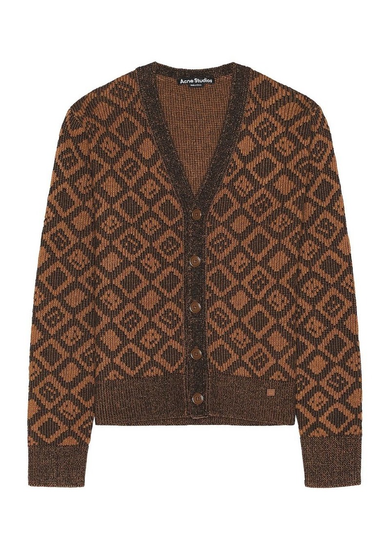 Acne Studios Kerid Tiles Face Cardigan