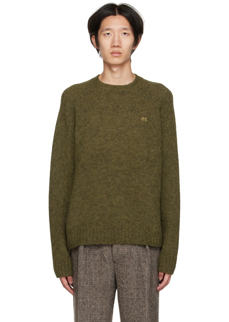 Acne Studios Khaki Crewneck Sweater