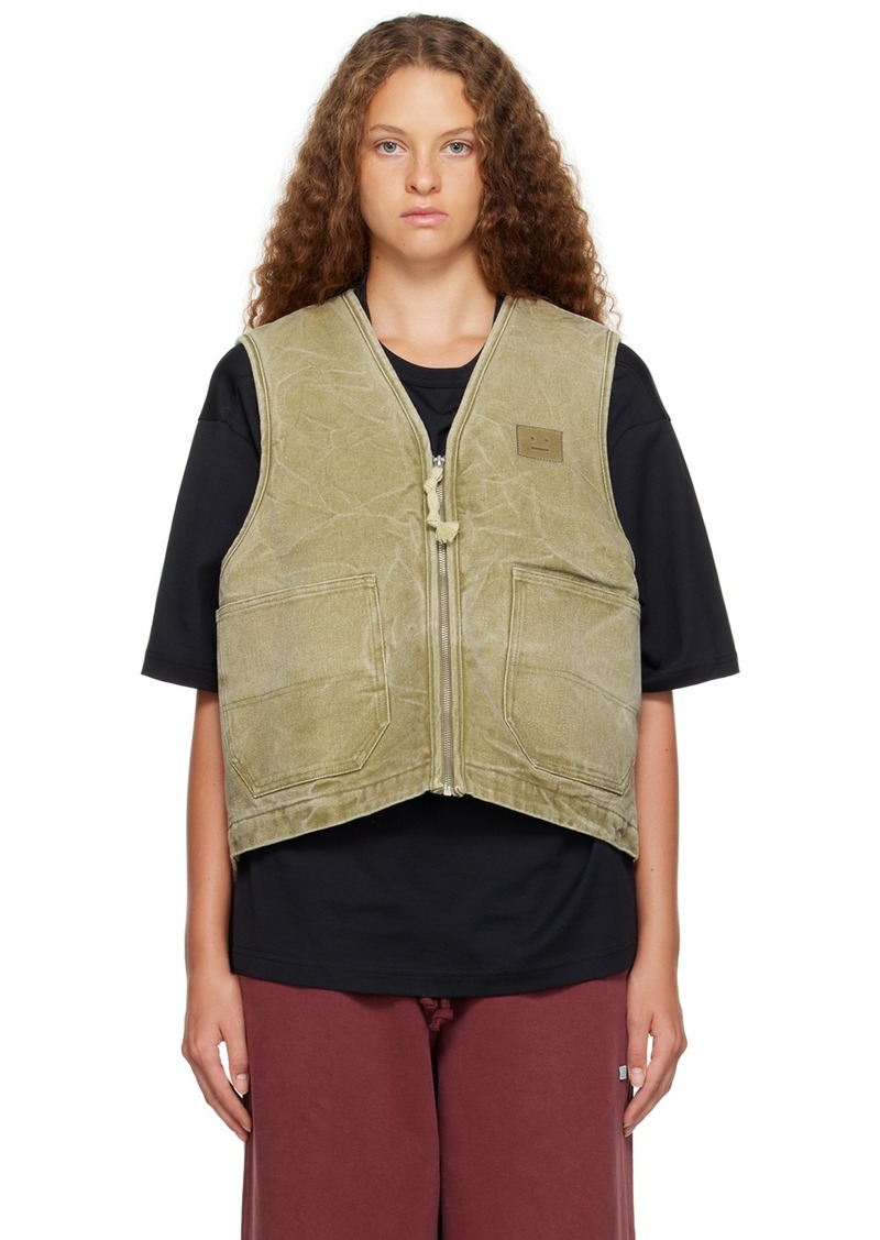 Acne Studios Khaki Faded Vest