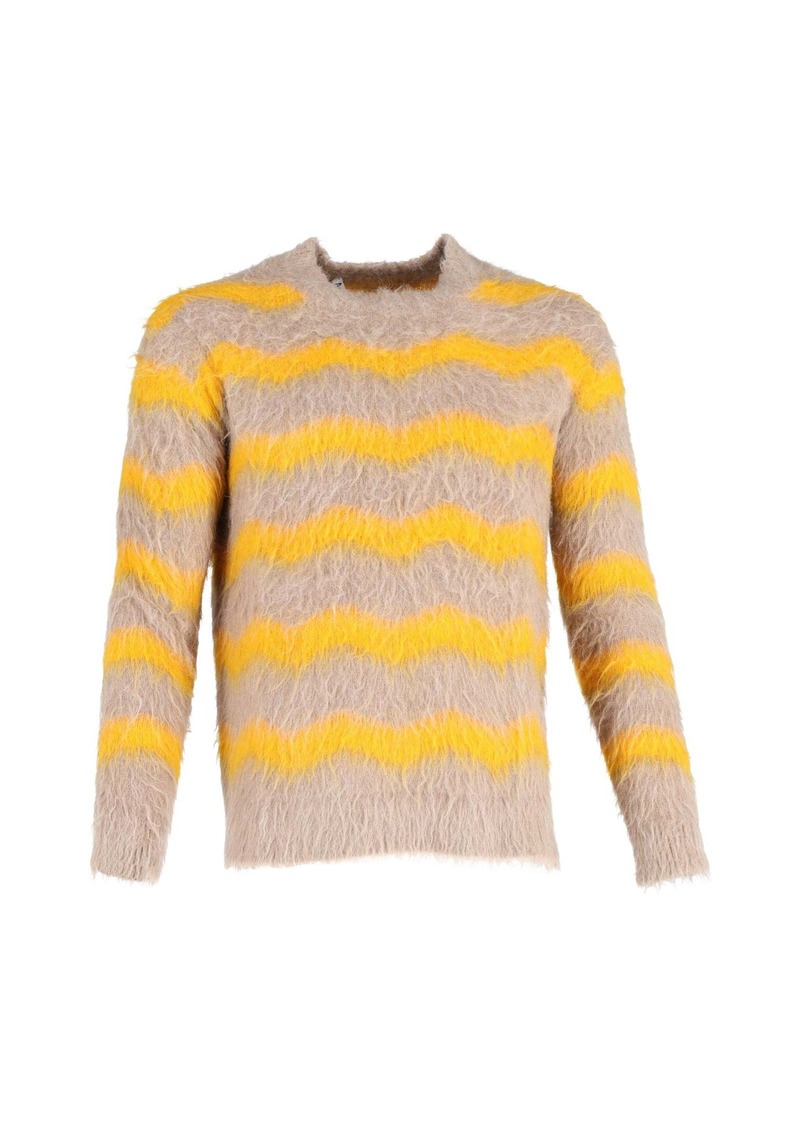 Acne Studios Kristoffer Crewneck Sweater in Beige Acrylic