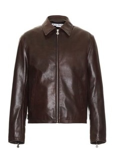 Acne Studios Leather Zip Jacket