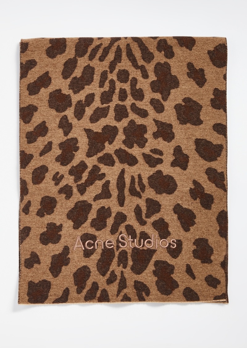 Acne Studios Leopard Scarf