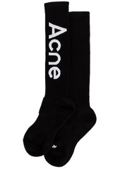 Acne Studios Long Rib Logo Sock