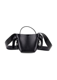 Acne Studios Micro Musubi Belt Bag In Black Leather