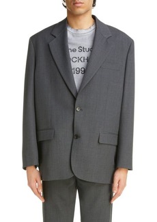Acne Studios Mélange Oversize Recycled Polyester & Wool Sport Coat