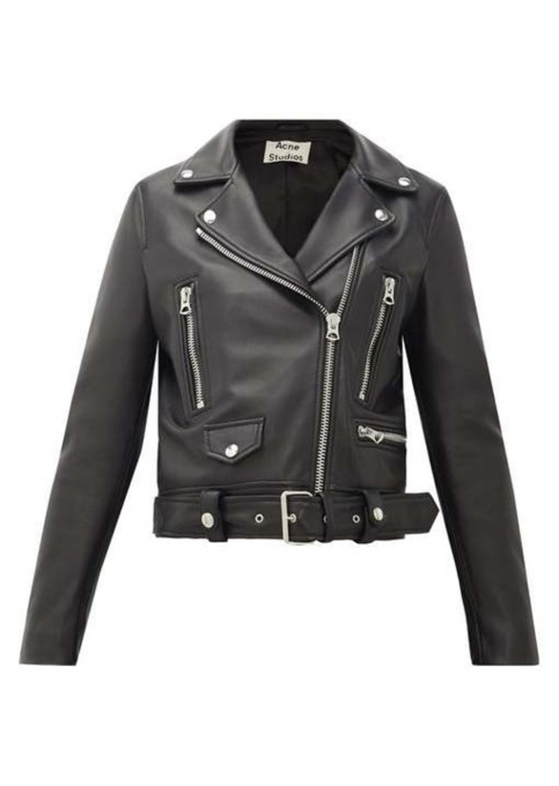 Acne Studios Mock smooth-leather biker jacket