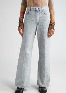 Acne Studios Monogram High Waist Relaxed Fit Jeans