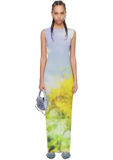 Acne Studios Multicolor Blurred Maxi Dress