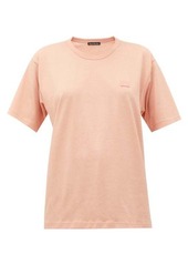 Acne Studios Nash Face-appliqué cotton-jersey T-shirt