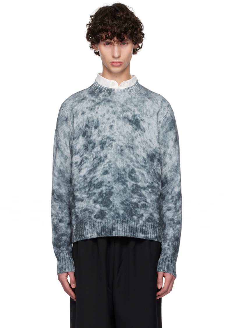 Acne Studios Navy & Blue Acid Print Sweater