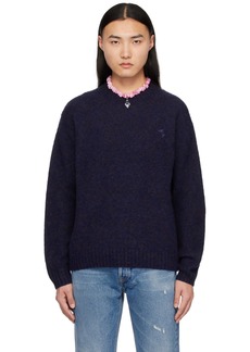 Acne Studios Navy Embroidered Sweater