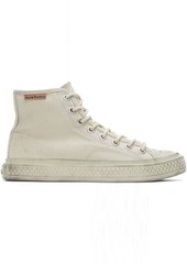 Acne Studios Off-White Canvas High Top Sneakers