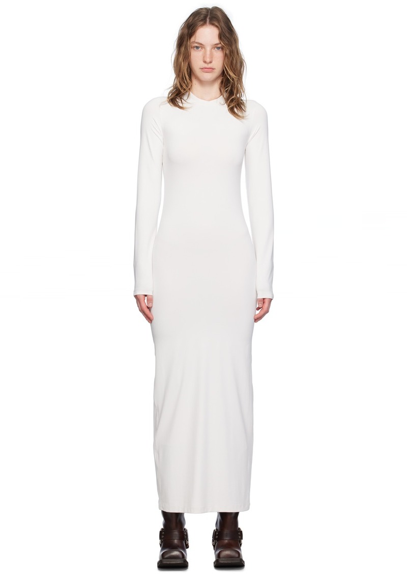 Acne Studios Off-White Crewneck Maxi Dress