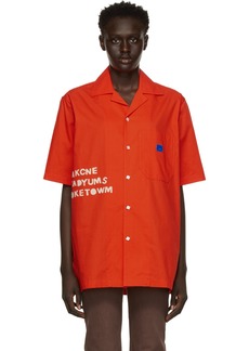 Acne Studios Orange Sana Pop Shirt