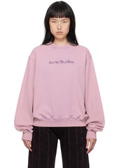 Acne Studios Pink Blurred Sweatshirt
