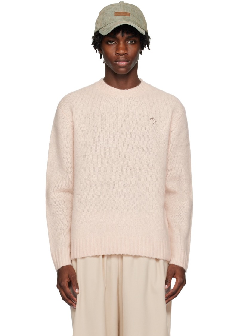 Acne Studios Pink Brushed Sweater