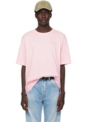Acne Studios Pink Crewneck T-Shirt