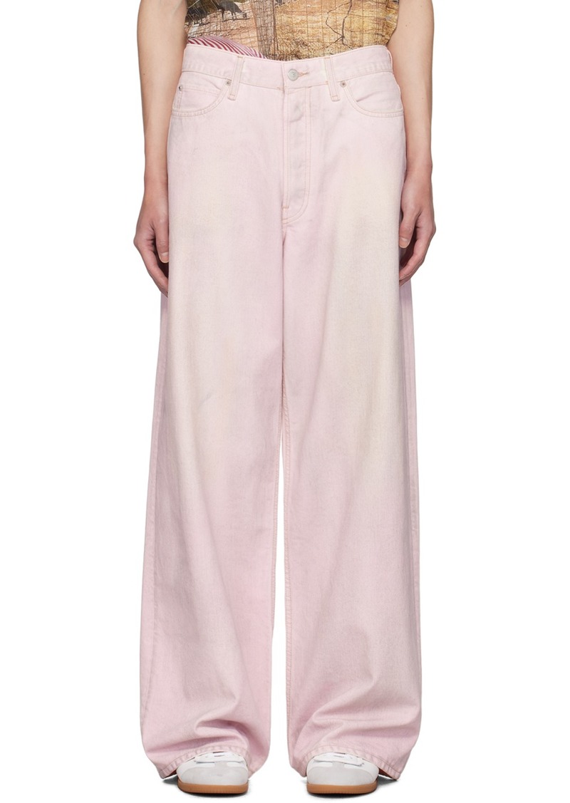 Acne Studios Pink Loose Fit 1981M Jeans