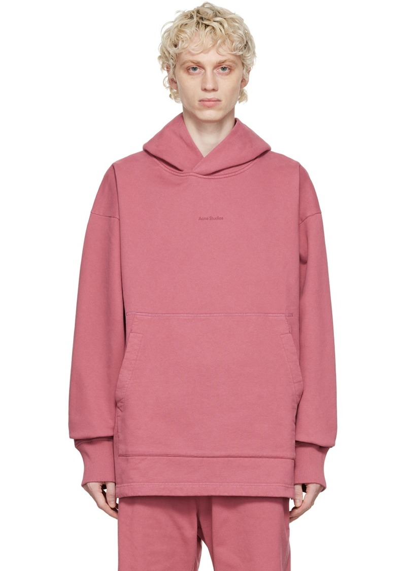 Acne Studios Pink Organic Cotton Hoodie