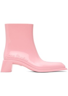 Acne Studios Pink Rubber Boots