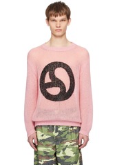 Acne Studios Pink Sequinned Sweater