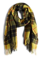 Acne Studios Plaid Wool & Cashmere Fringe Scarf