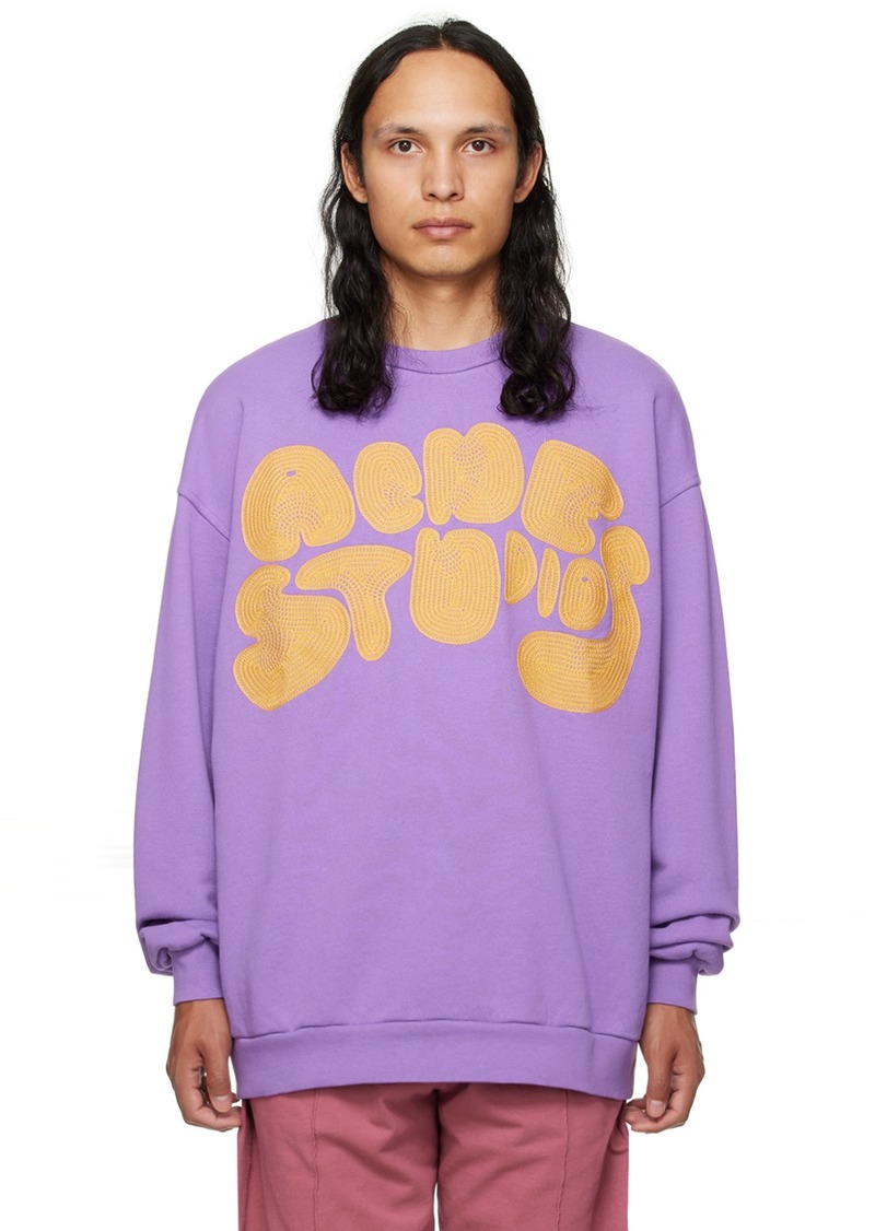 Acne Studios Purple Bubble Sweatshirt