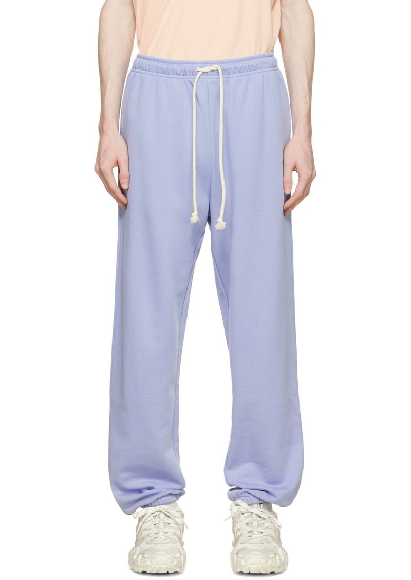 Acne Studios Purple Organic Cotton Lounge Pants