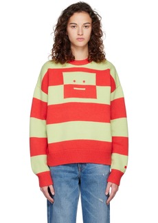 Acne Studios Red & Green Stripes Sweater