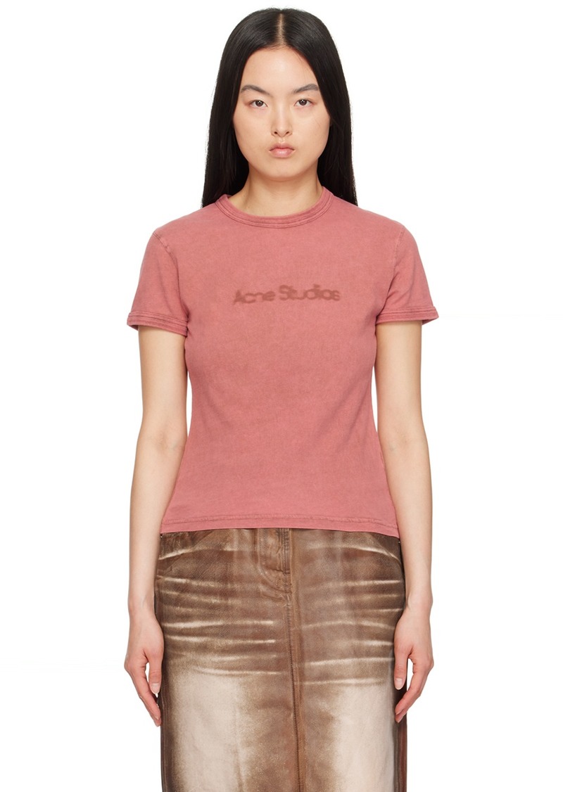 Acne Studios Red Blurred T-Shirt