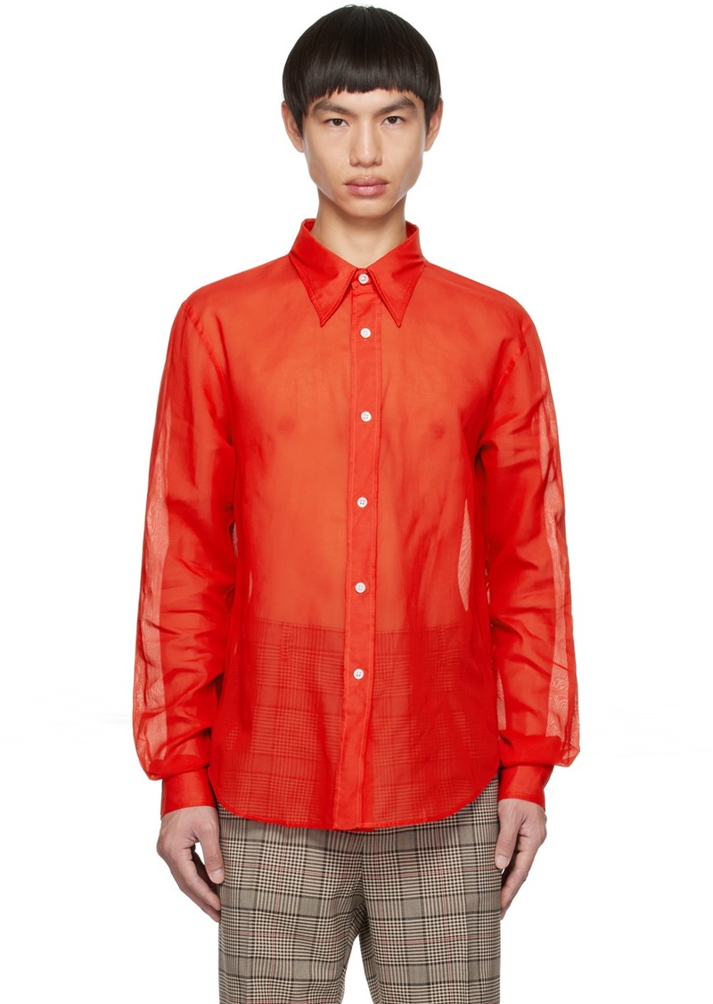 Acne Studios Red Button-Up Shirt