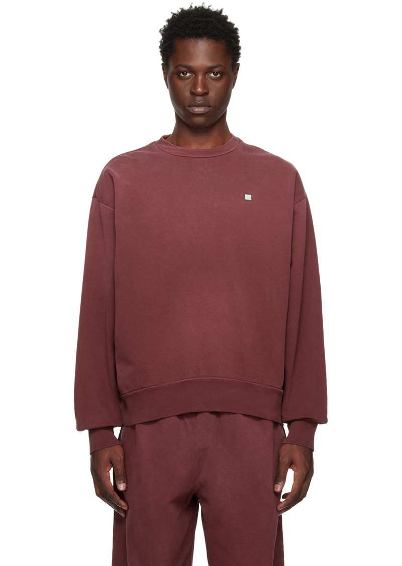 Acne Studios Red Crewneck Sweatshirt