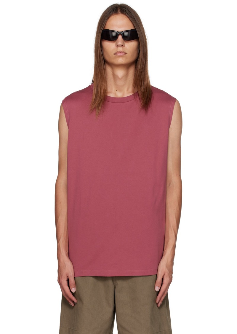 Acne Studios Red Sleeveless T-Shirt