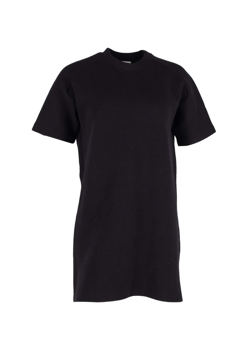 Acne Studios Short Sleeve Jersey Dress in Black Cotton