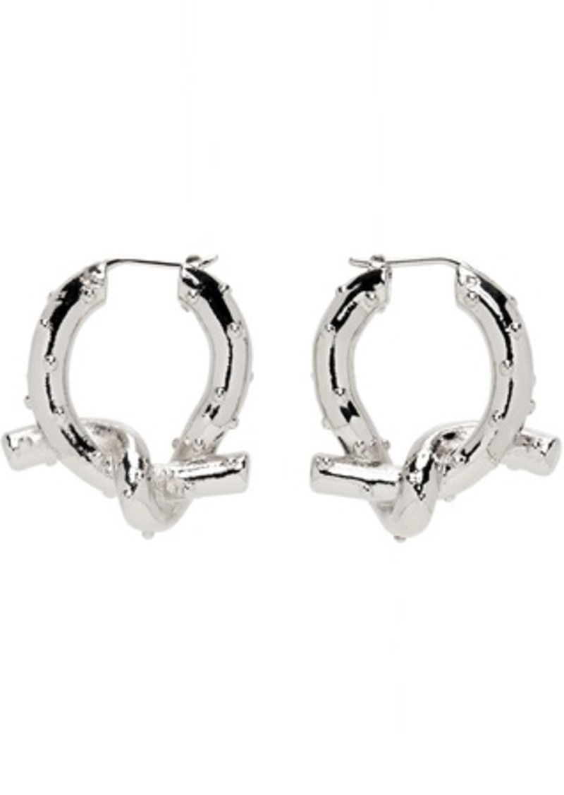 Acne Studios Silver Knot Earrings