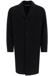 Acne studios single-breasted coat in double-faced wool