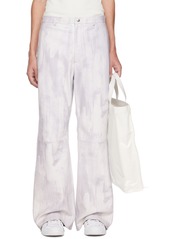 Acne Studios SSENSE Exclusive White Leather Trousers