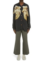 Acne Studios Statue Print Button-Up Shirt in Black at Nordstrom