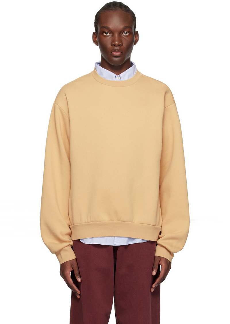 Acne Studios Tan Crewneck Sweatshirt