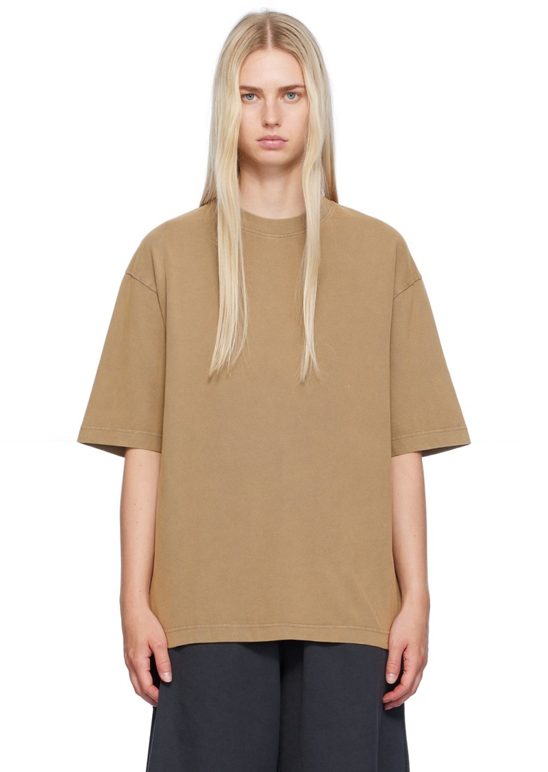 Acne Studios Tan Garment-Dyed T-Shirt