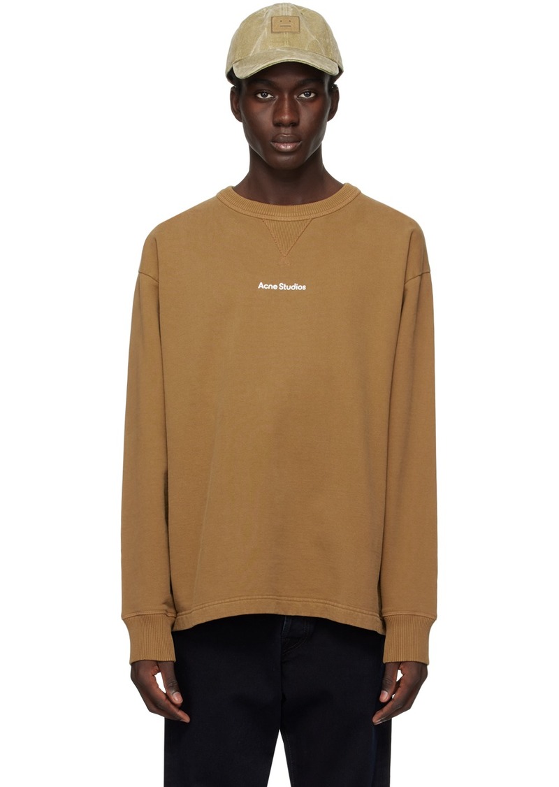 Acne Studios Tan Printed Sweater