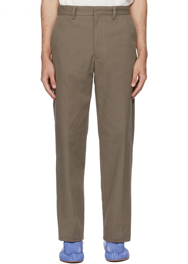 Acne Studios Taupe Creased Trousers